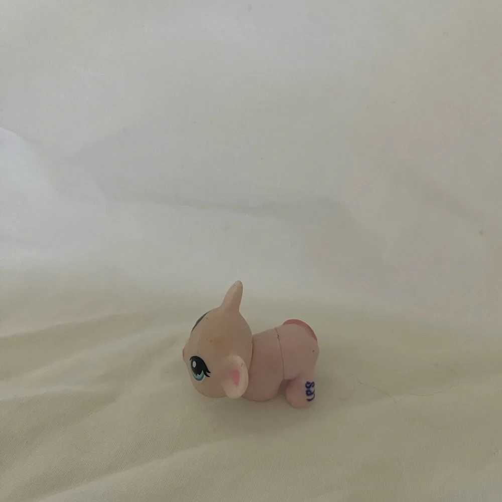 Littlest Pet Shop # 1412 Mouse Light Pink With Blue Eyes